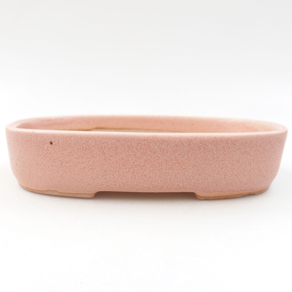 Ceramic bonsai bowl 16 x 11 x 3,5 cm, color pink