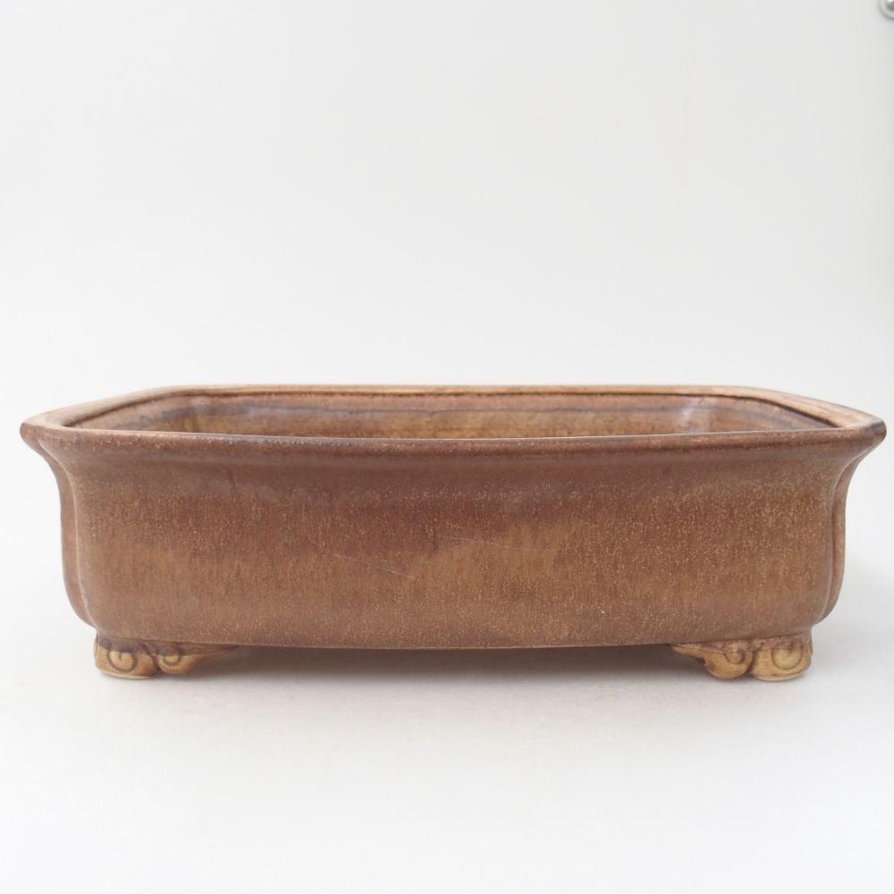 Ceramic bonsai bowl 25 x 20 x 7 cm, pink