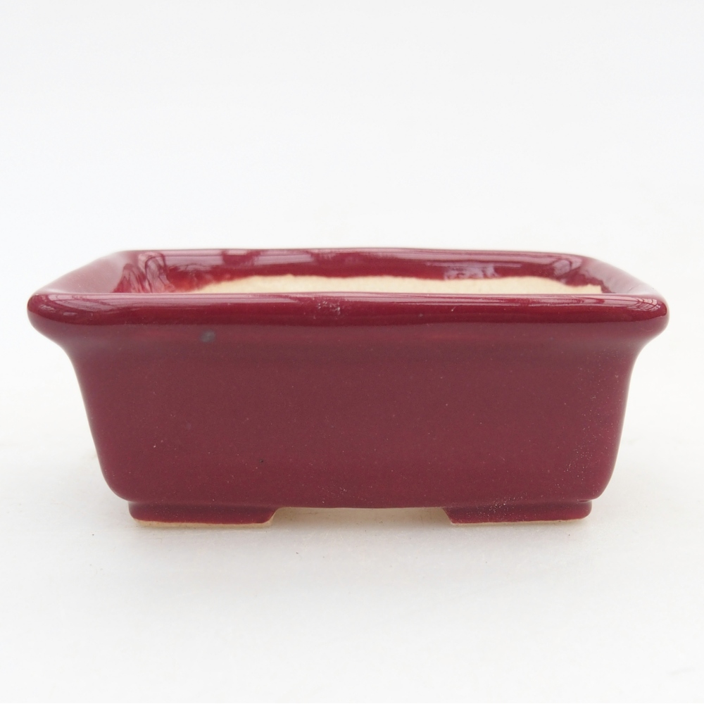 Mini bonsai bowl 6,5 x 4 x 2,5 cm, burgundy