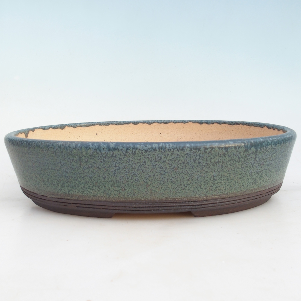 Bonsai bowl 32,5 x 25,5 x 7,5 cm , colour blue