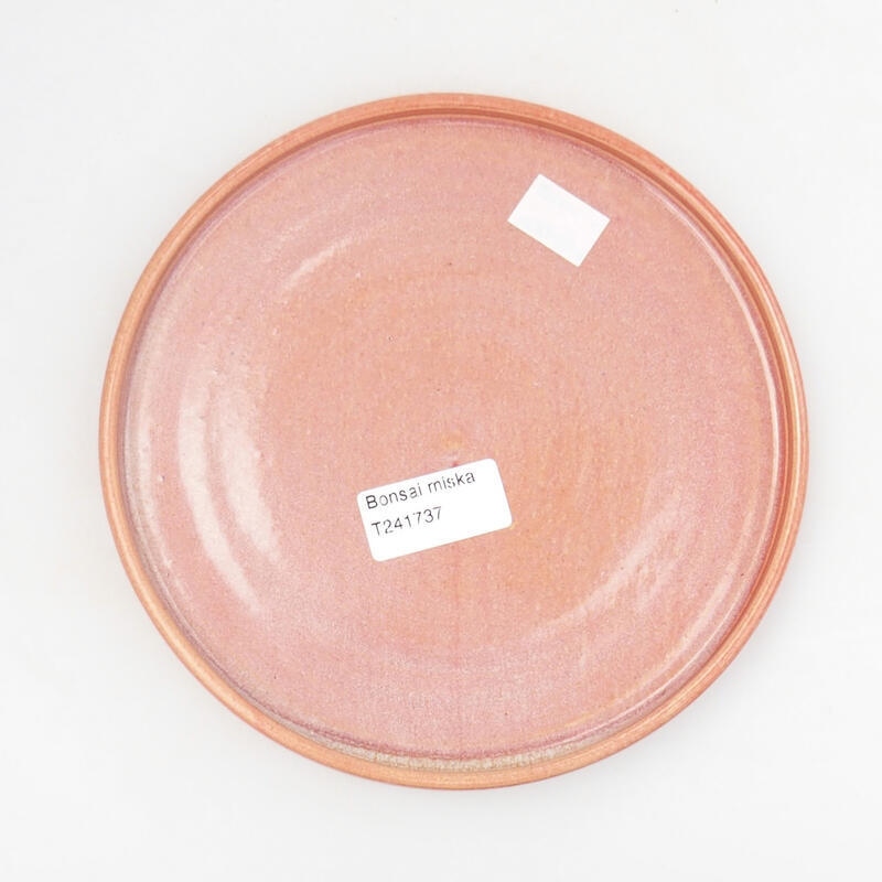 HAND-TURNED BONSAI POT - 18 X 18 X 1.5 CM, COLOR ORANGE