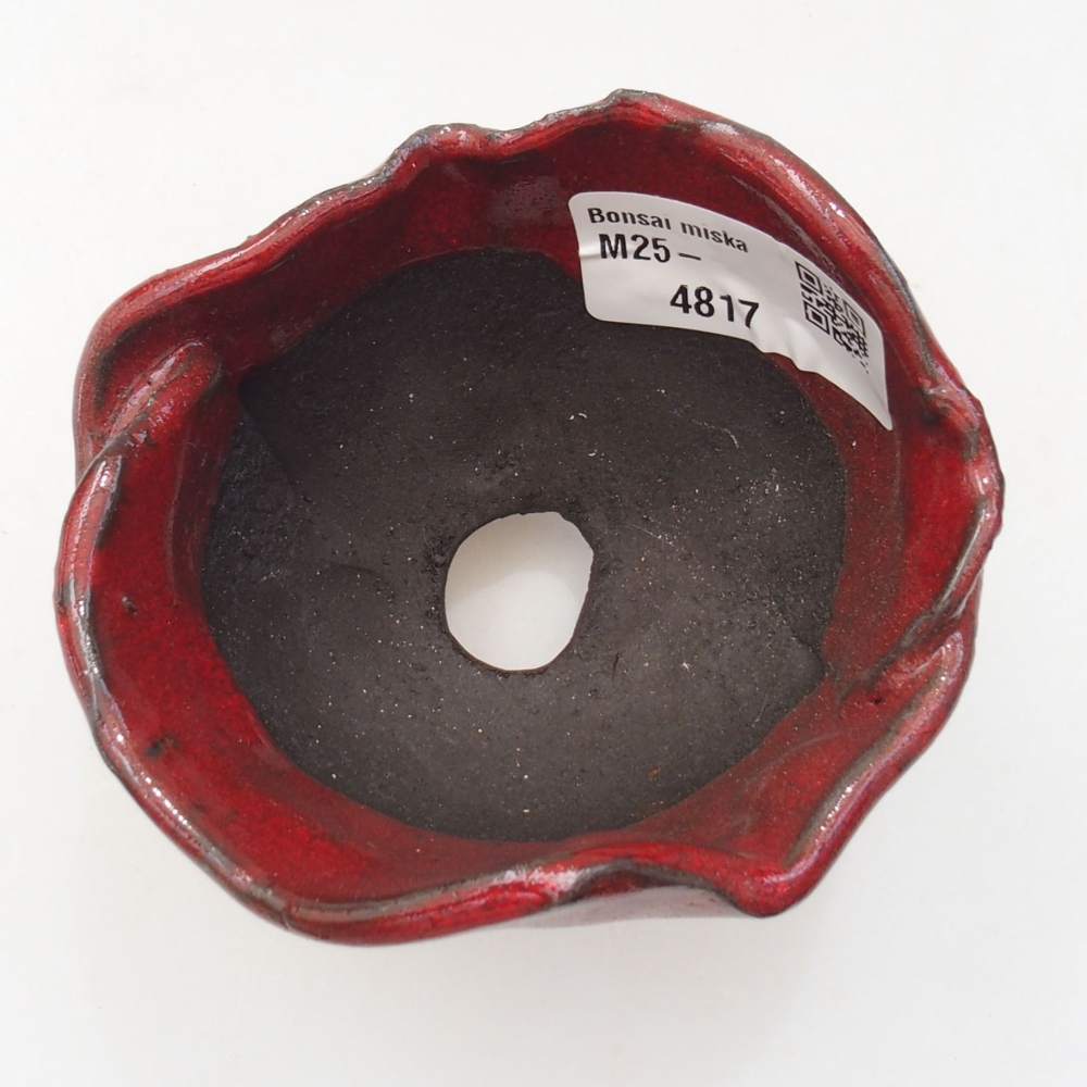 Ceramic shell 8 x 8 x 7 cm, color red