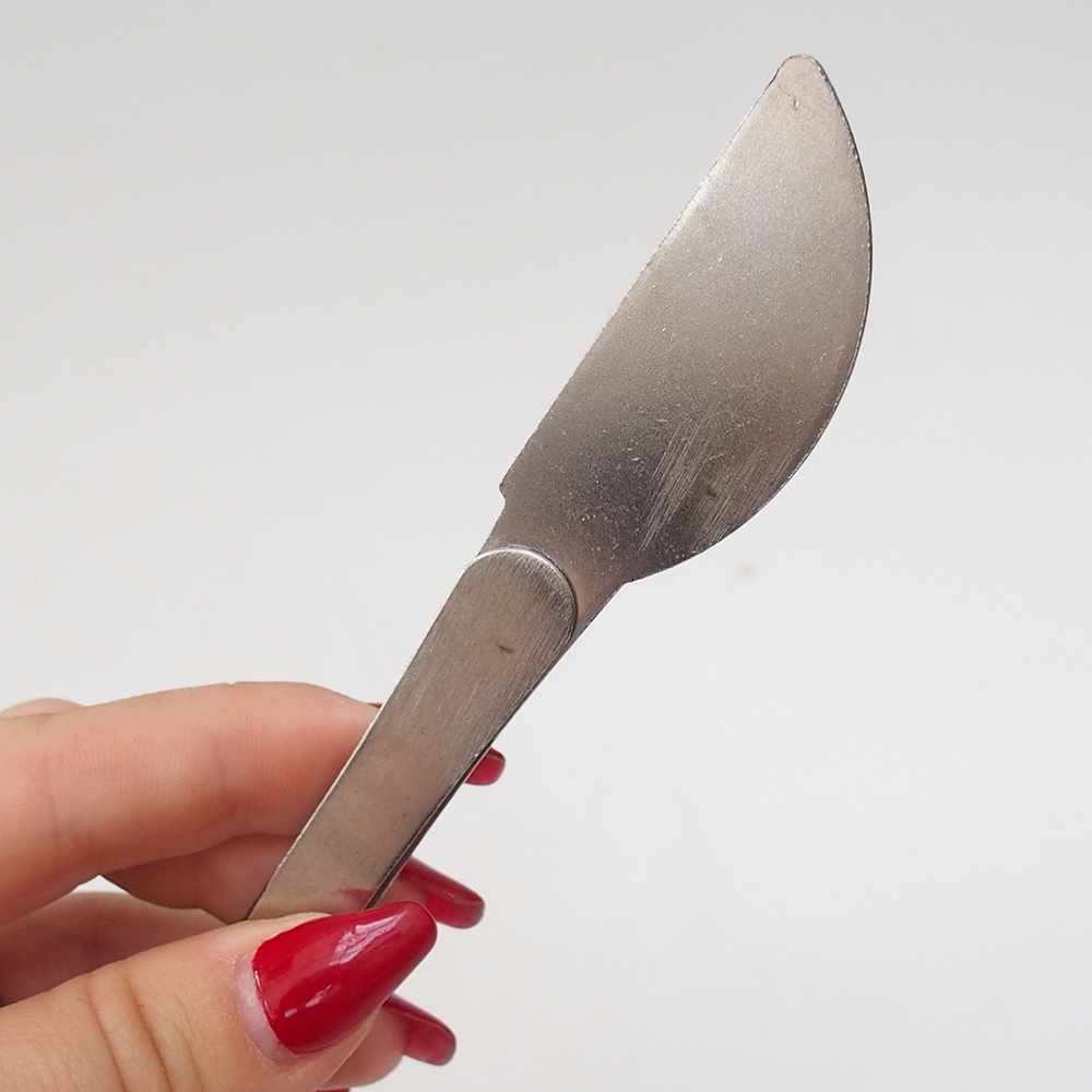 Spatula and tweezers 22 cm - stainless steel