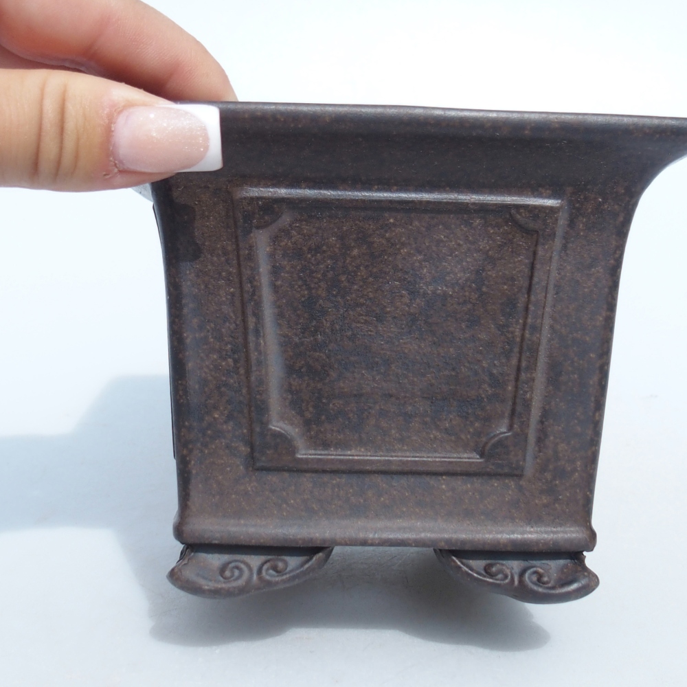 Bowl 11,5 x 11,5 x 9 cm brown ochre