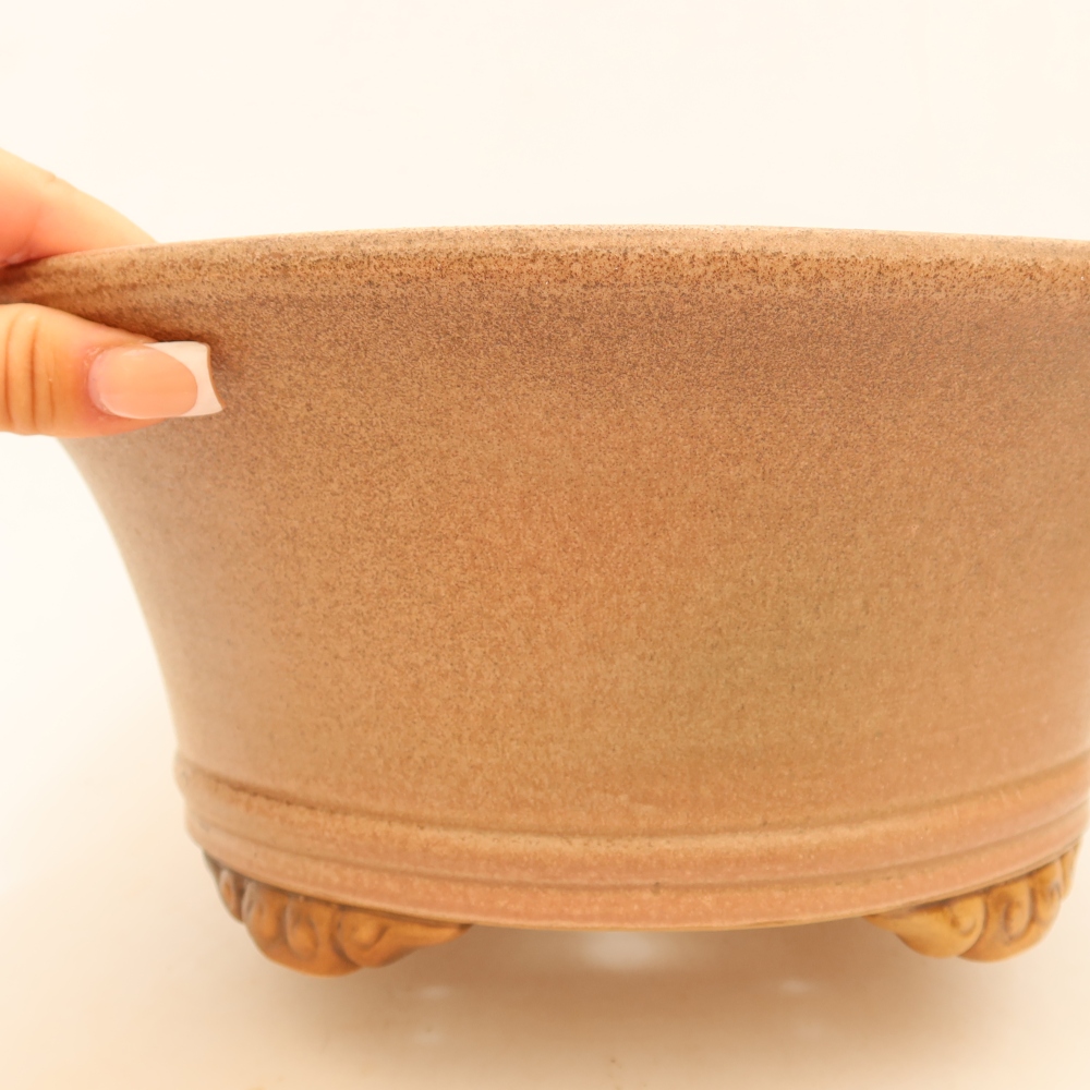 Ceramic bonsai bowl 29 x 29 x 12 cm, pink
