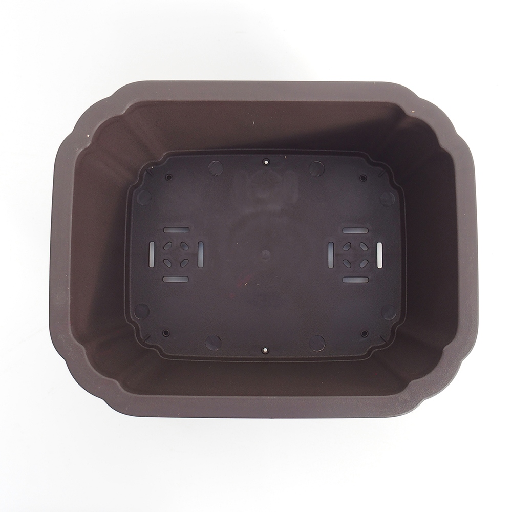 Plastic bowl MP-18 - 31 x 24,5 x 13 cm brown