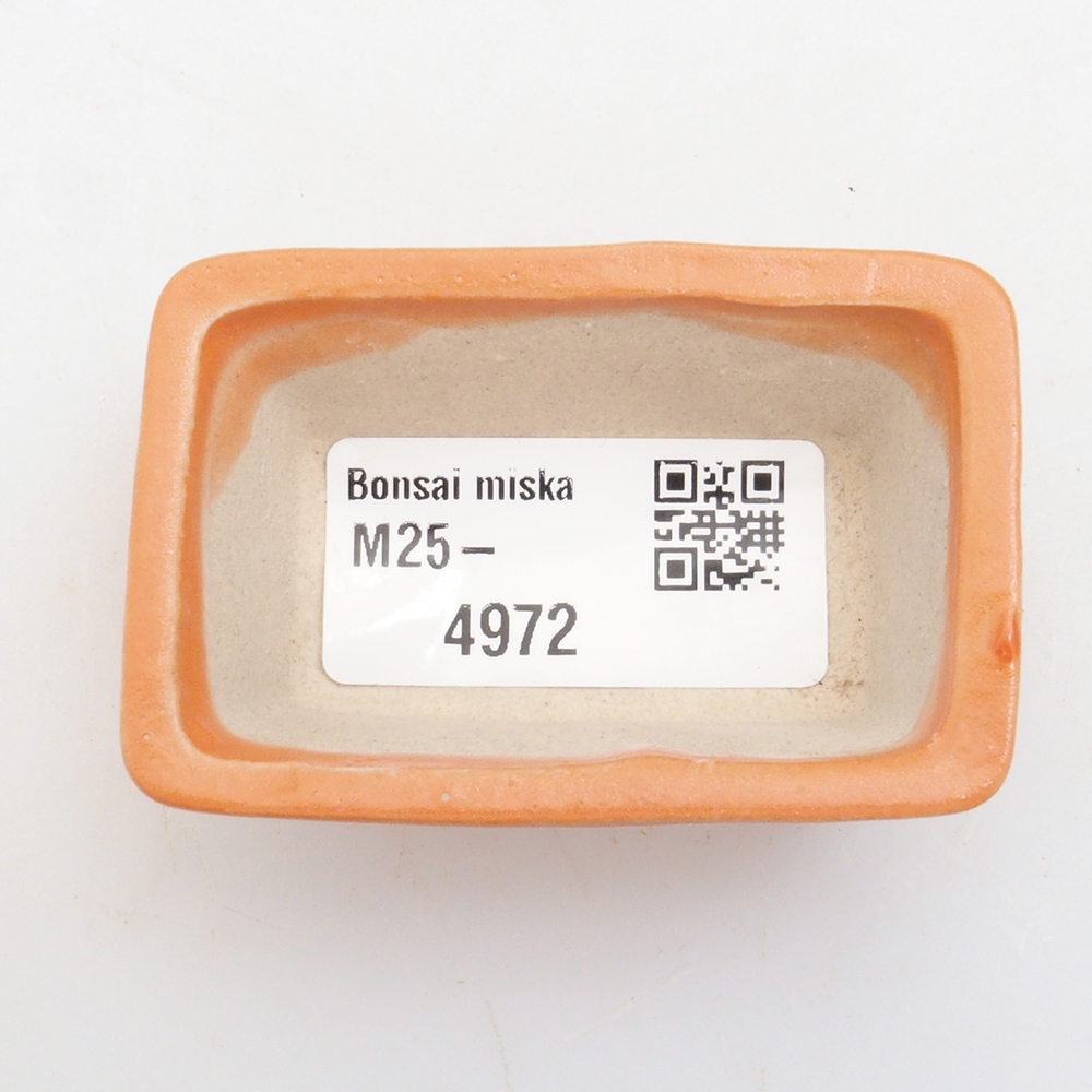 Mini bonsai bowl 6 x 4 x 2,5 cm, color orange