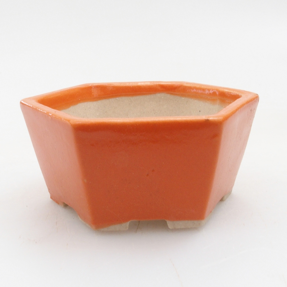 Mini bonsai bowl 6 x 5 x 2,5 cm, color orange
