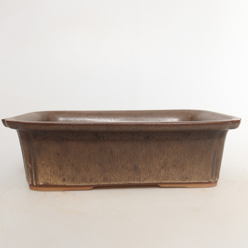 Ceramic Bowl, 20 x 15.5 x 5.5 cm, brown