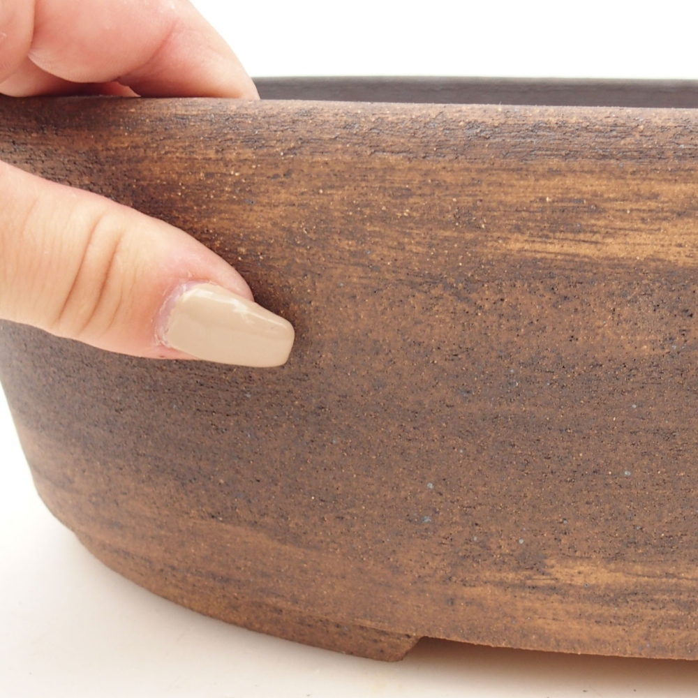 Bonsai bowl 32 x 25,5 x 9,5 cm , colour brown