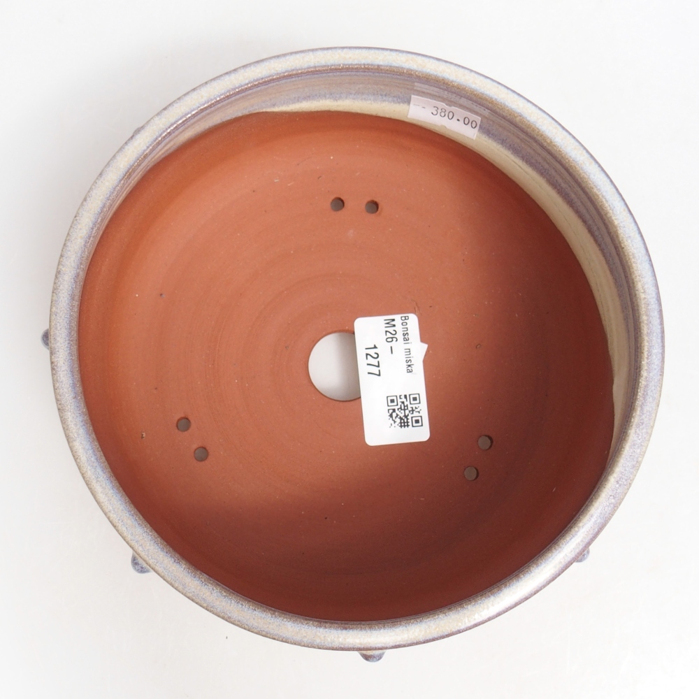 Ceramic bonsai bowl 16 x 16 x 7 cm, colour blue