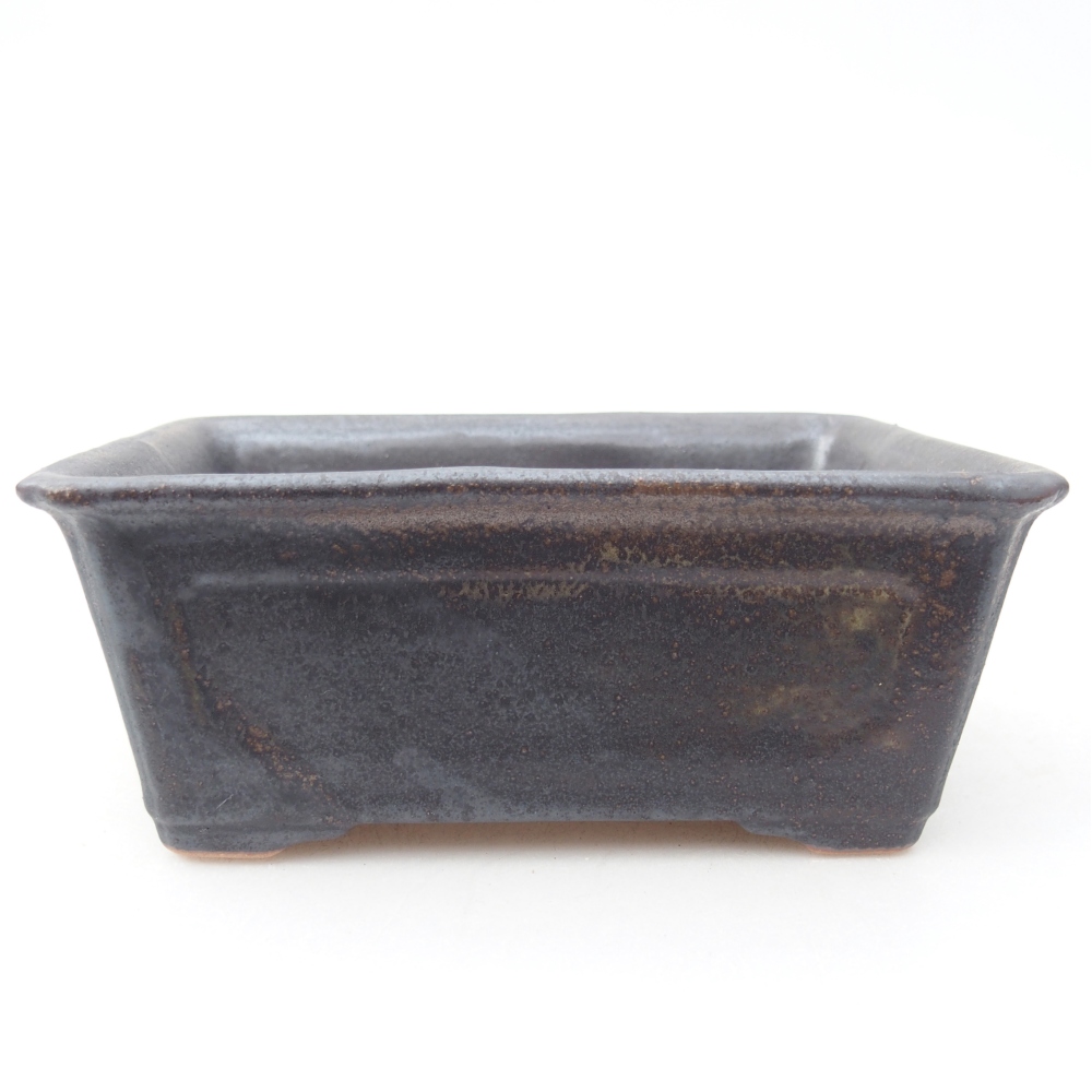 Ceramic bonsai bowl 13,5 x 10 x 5,5 cm, brown