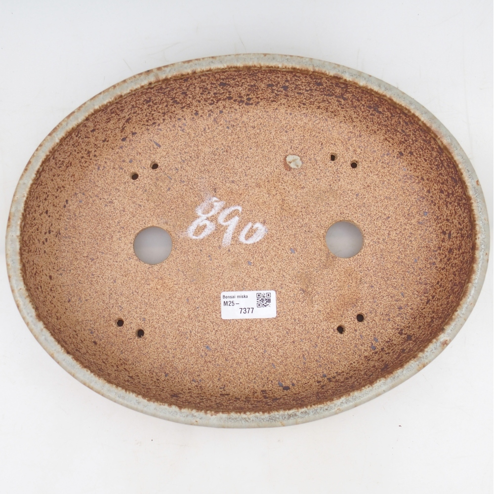 Bonsai bowl 32,5 x 25,5 x 7,5 cm , colour beige