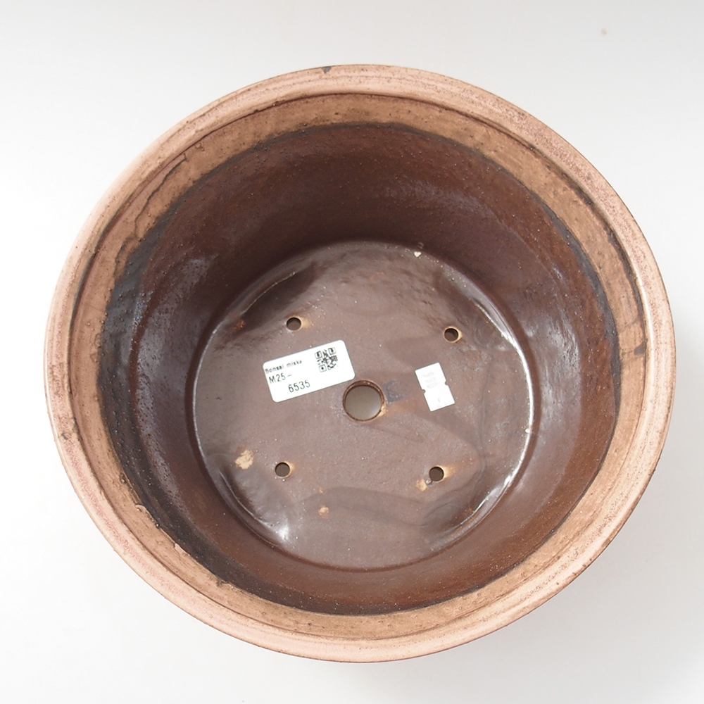 Ceramic bonsai bowl 24 x 24 x 11,5 cm, pink