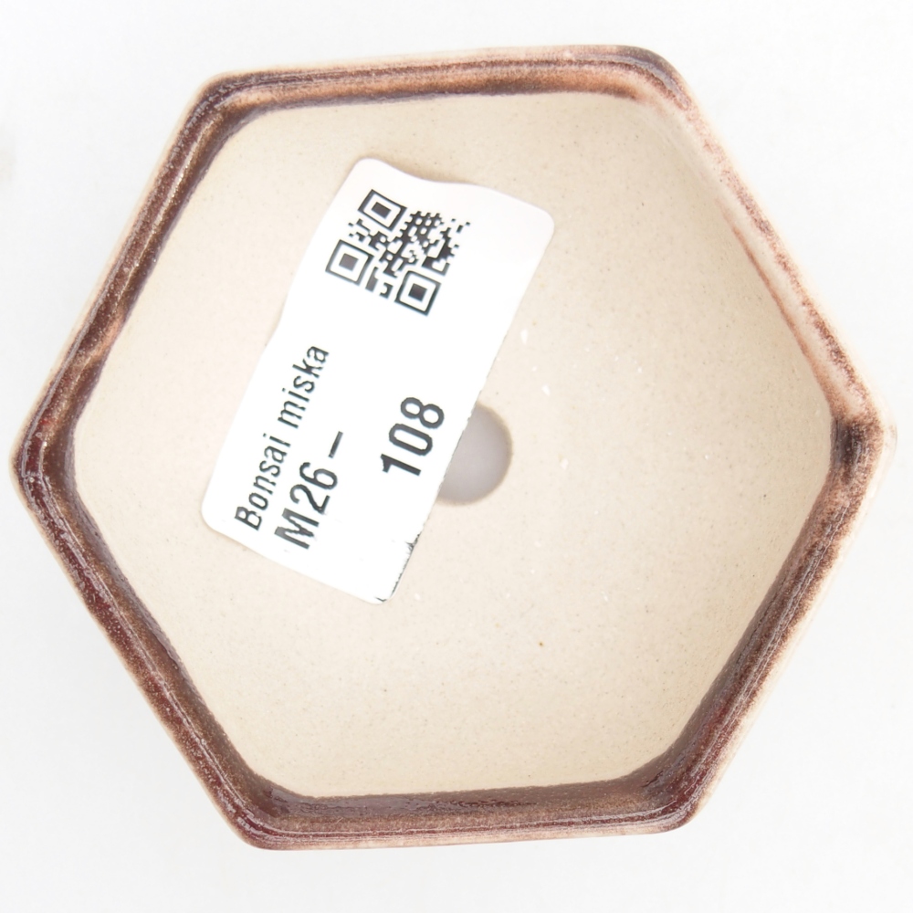 Mini bonsai bowl 7 x 6 x 3 cm, colour red