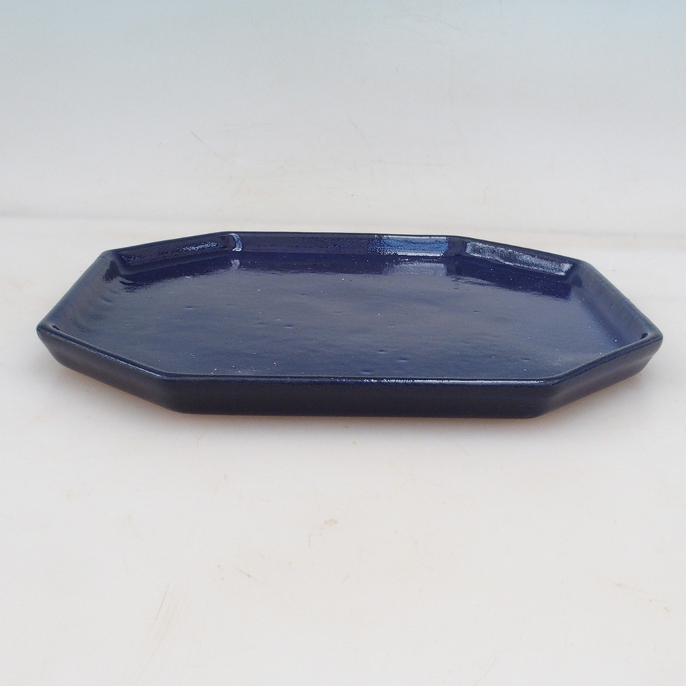 Ceramic bowl H14 - 18 x 18 x 1 cm - blue