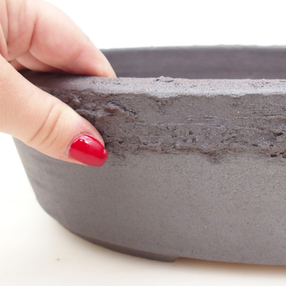 Bonsai bowl 33 x 26,5 x 8,5 cm , colour brown