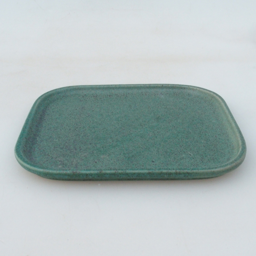 Ceramic bowl H37 -14.5 x 13 x 1 cm - green