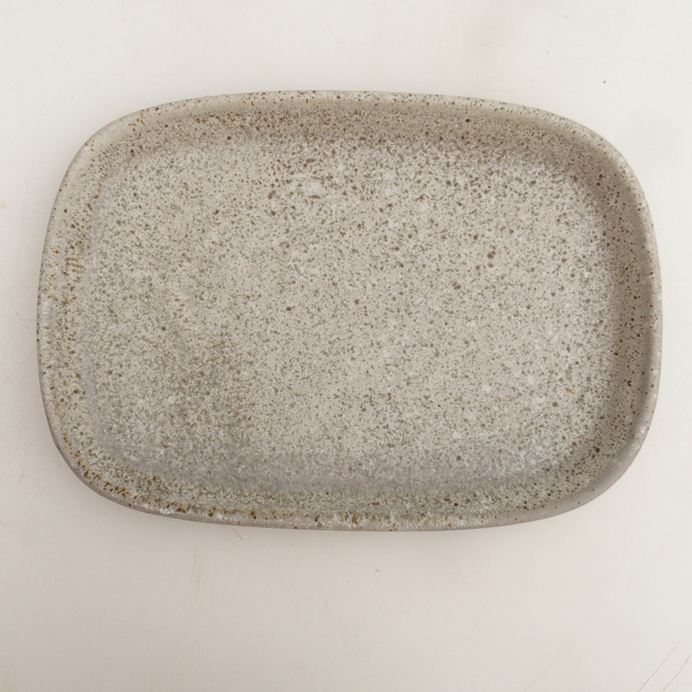Ceramic bowl H06 - 20.5 x 14.5 x 1.5 cm - beige