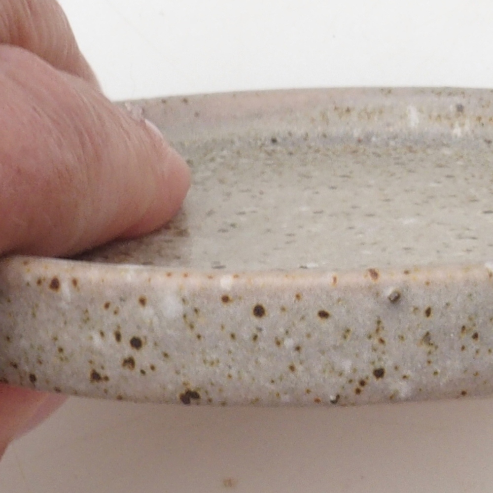 Bonsai bowl round D6-S - 10 x 10 x 1 cm - beige
