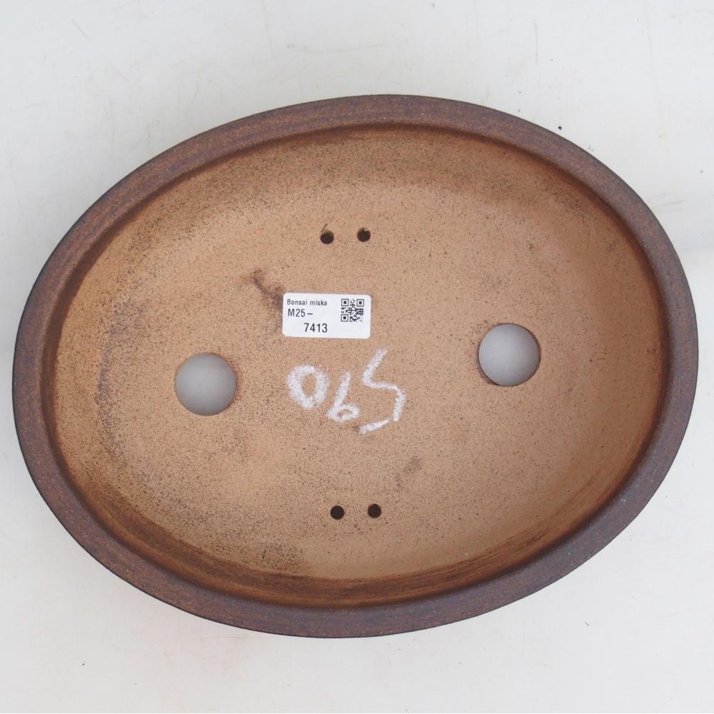 Bonsai bowl 28 x 21,5 x 8 cm , colour brown