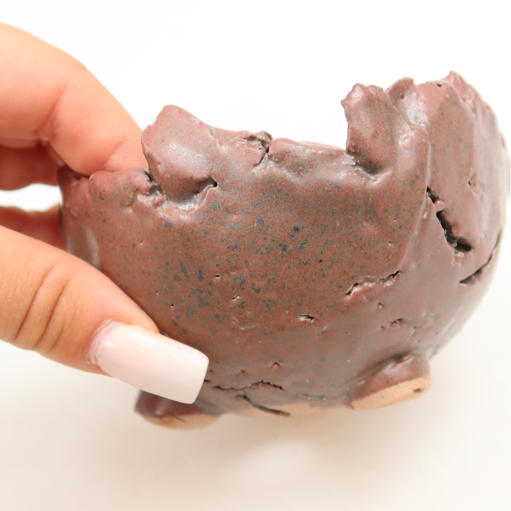 Ceramic Eggshell, 10.5 x 10.5 x 6 cm, pink
