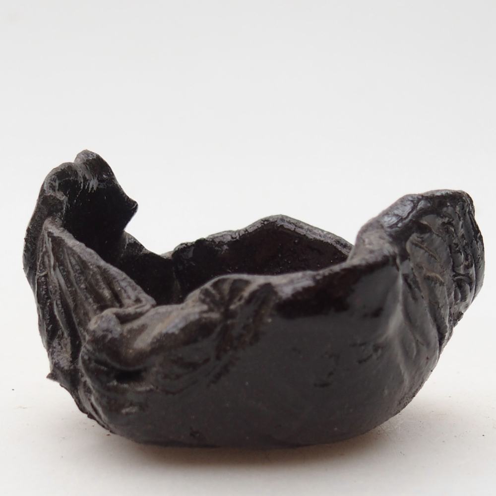 Ceramic Shell 7 x 7 x 5 cm , colour black