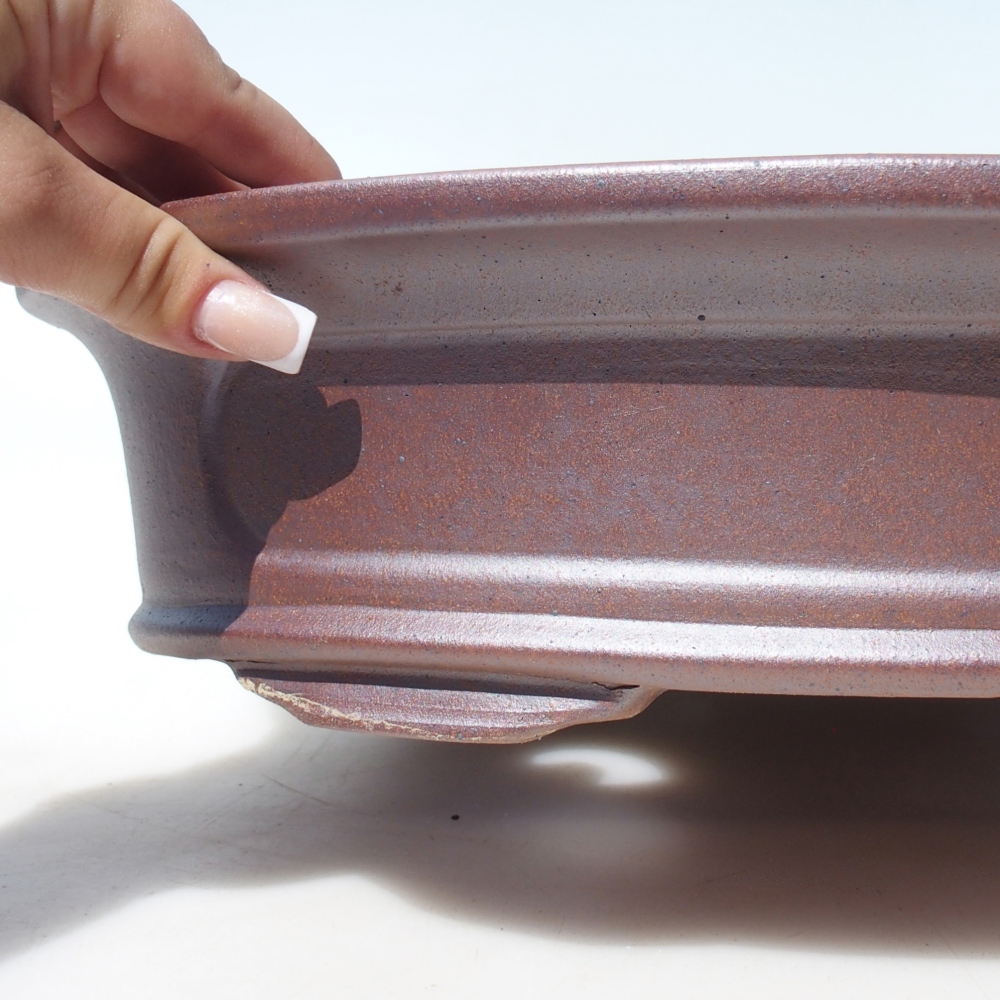 Bowl 38 x 28 x 8,5 cm brown - PERSONAL COLLECTION OR PALLET TRANSPORT ONLY