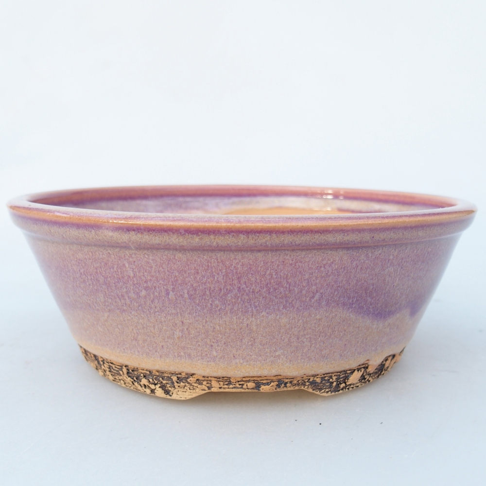 Ceramic bonsai bowl 16,5 x 16,5 x 5,5 cm, colour purple