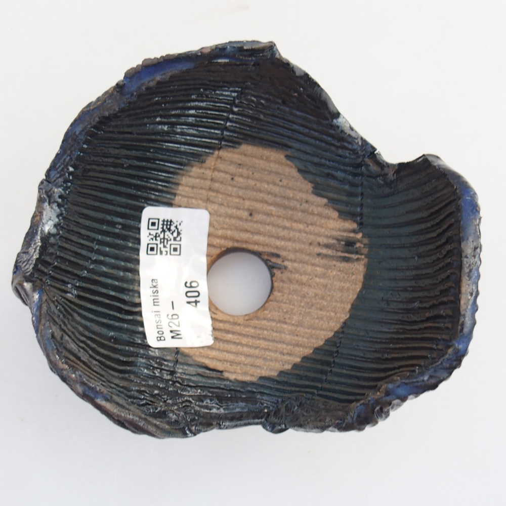Ceramic Shell 10,5 x 9,5 x 6,5 cm , colour blue