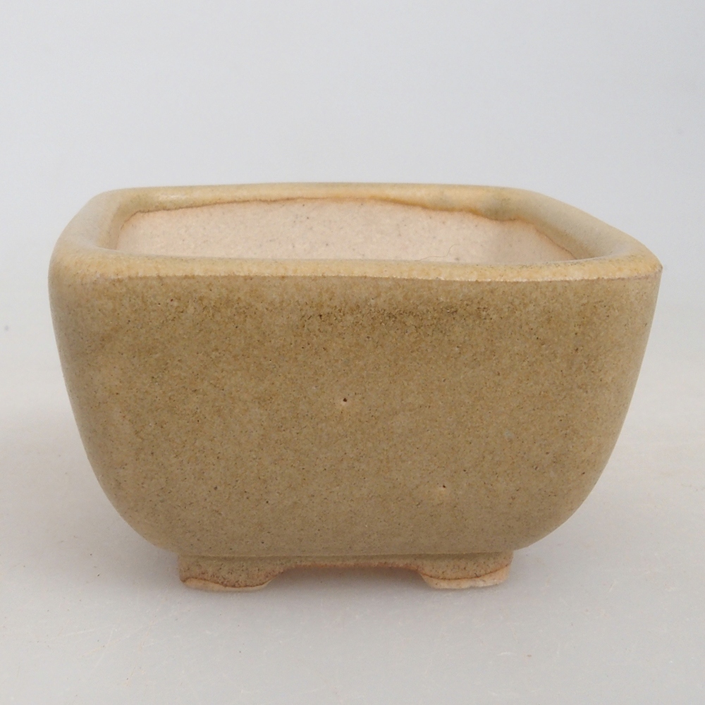 Mini bonsai bowl 4,5 x 4,5 x 3 cm, color brown