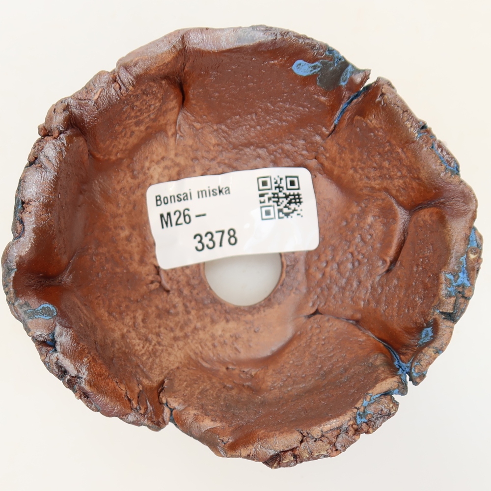 Ceramic Shell, 9 x 8.5 x 5 cm, blue