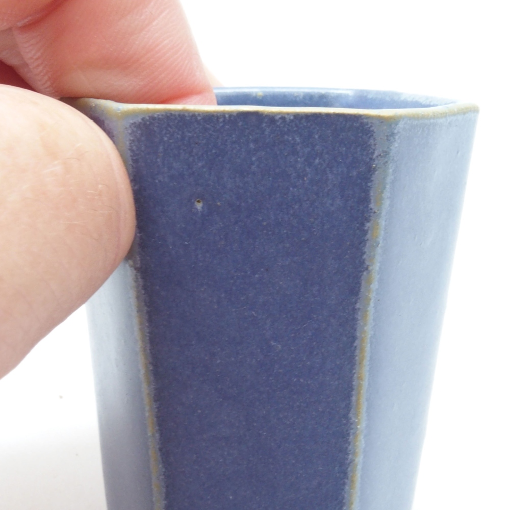 Mini bonsai bowl 4,5 x 4,5 x 6,5 cm, color blue