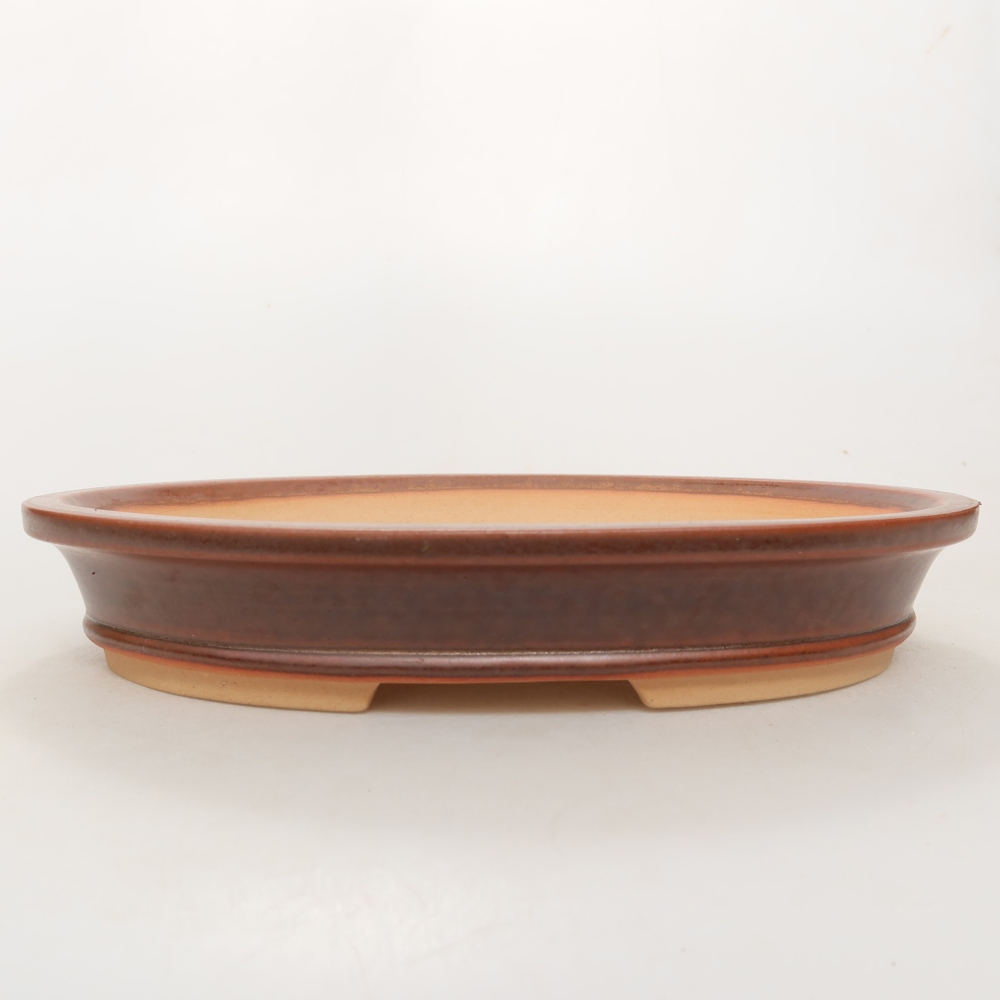 Ceramic Bowl  21 x 15 x 4 cm, brown