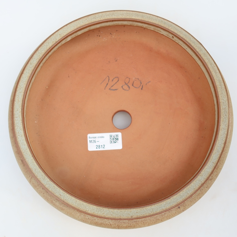 Ceramic Bowl  23 x 23 x 7 cm, beige