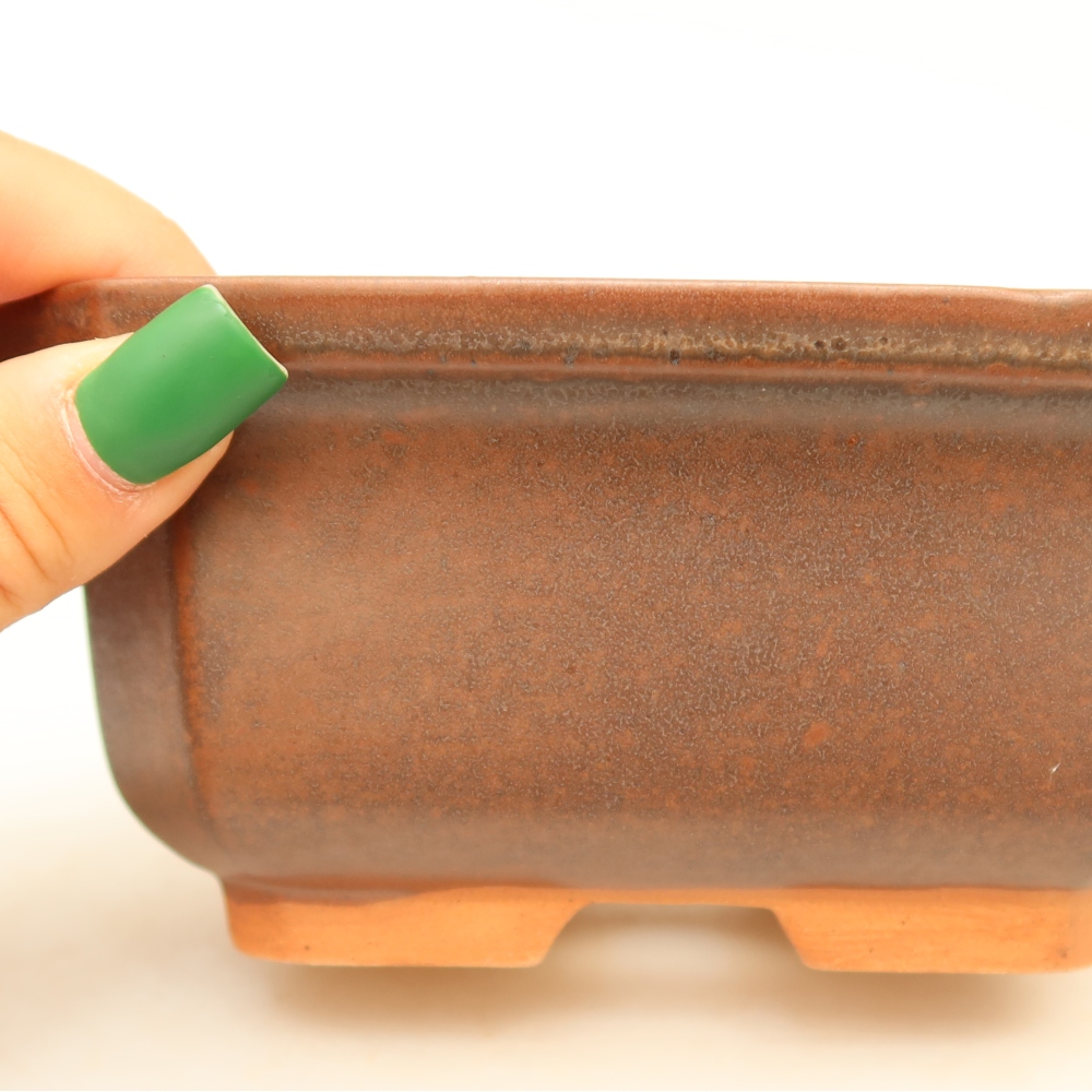 Ceramic Bowl  15 x 12 x 7 cm, brown