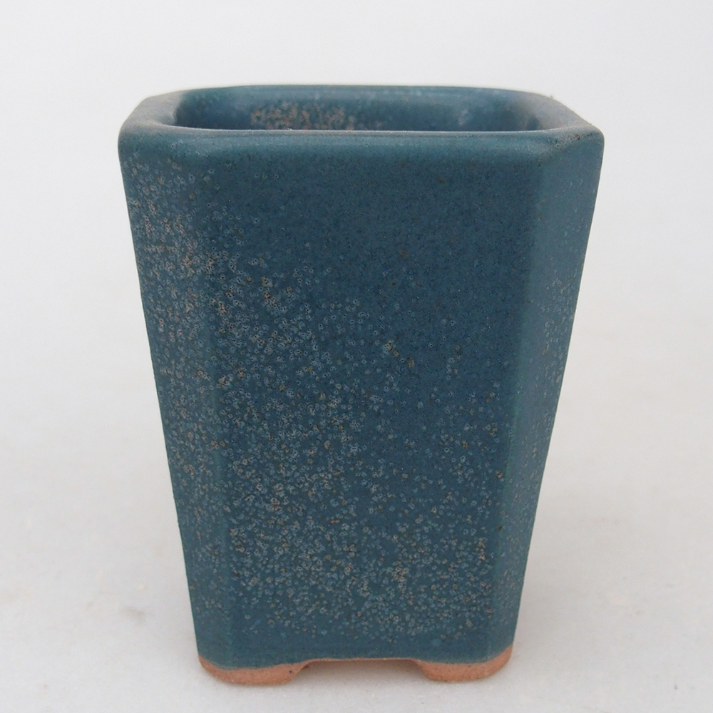 Ceramic bonsai bowl 5,5 x 5,5 x 7 cm, colour blue