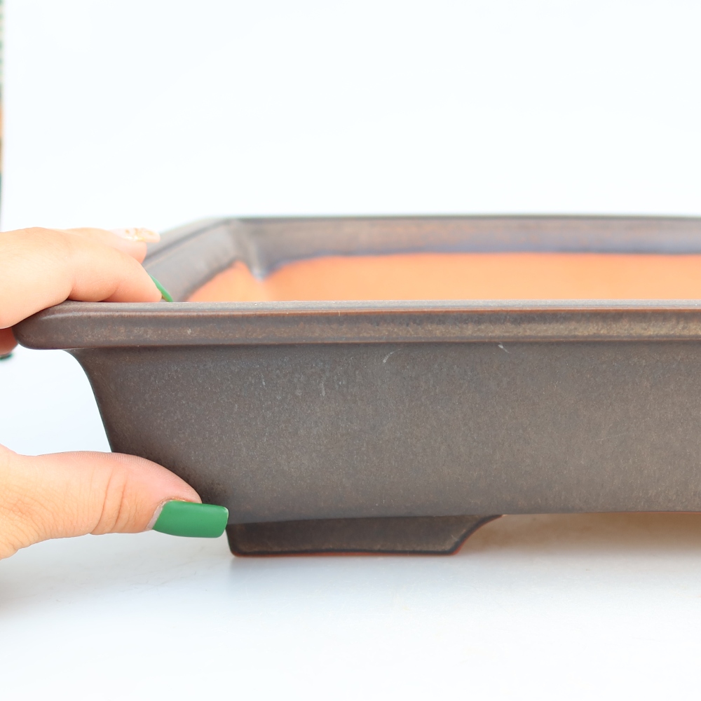 Ceramic Bowl  36 x 23 x 8 cm, brown - IN-STORE PICKUP ONLY or pallet shipping