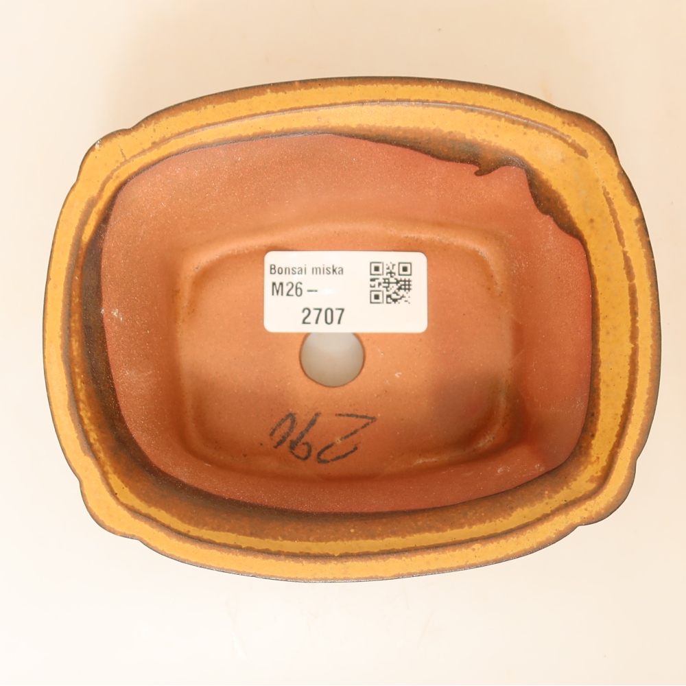Ceramic Bowl  13 x 10.5 x 5.5 cm, yellow