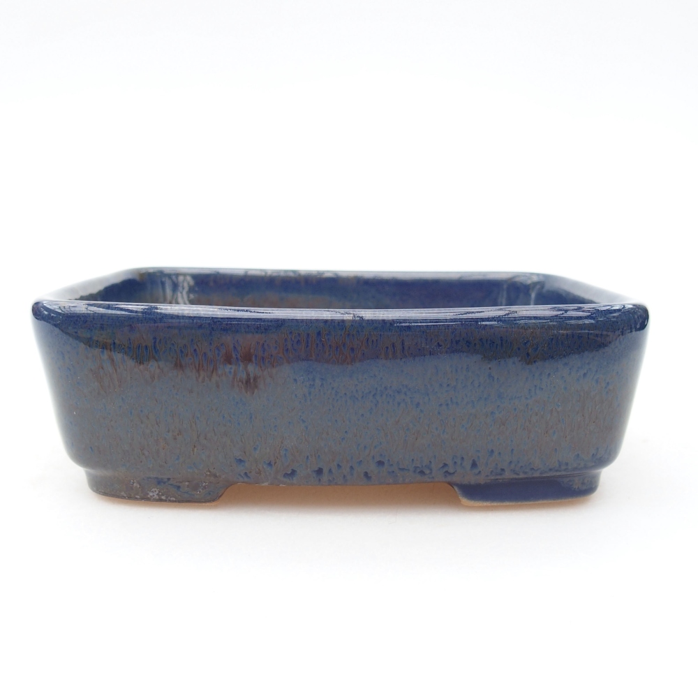 Ceramic bonsai bowl  12,5 x 10 x 4 cm, color blue