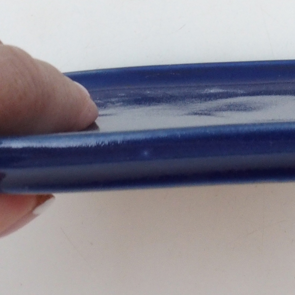 Ceramic bowl H37 -14.5 x 13 x 1 cm - blue