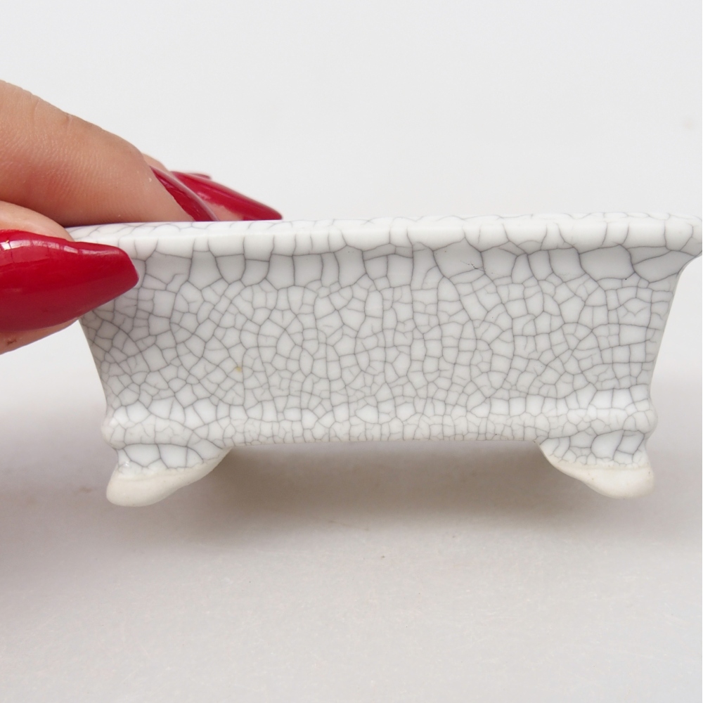 Mini bonsai bowl 8 x 6,5 x 3,5 cm, raku colour
