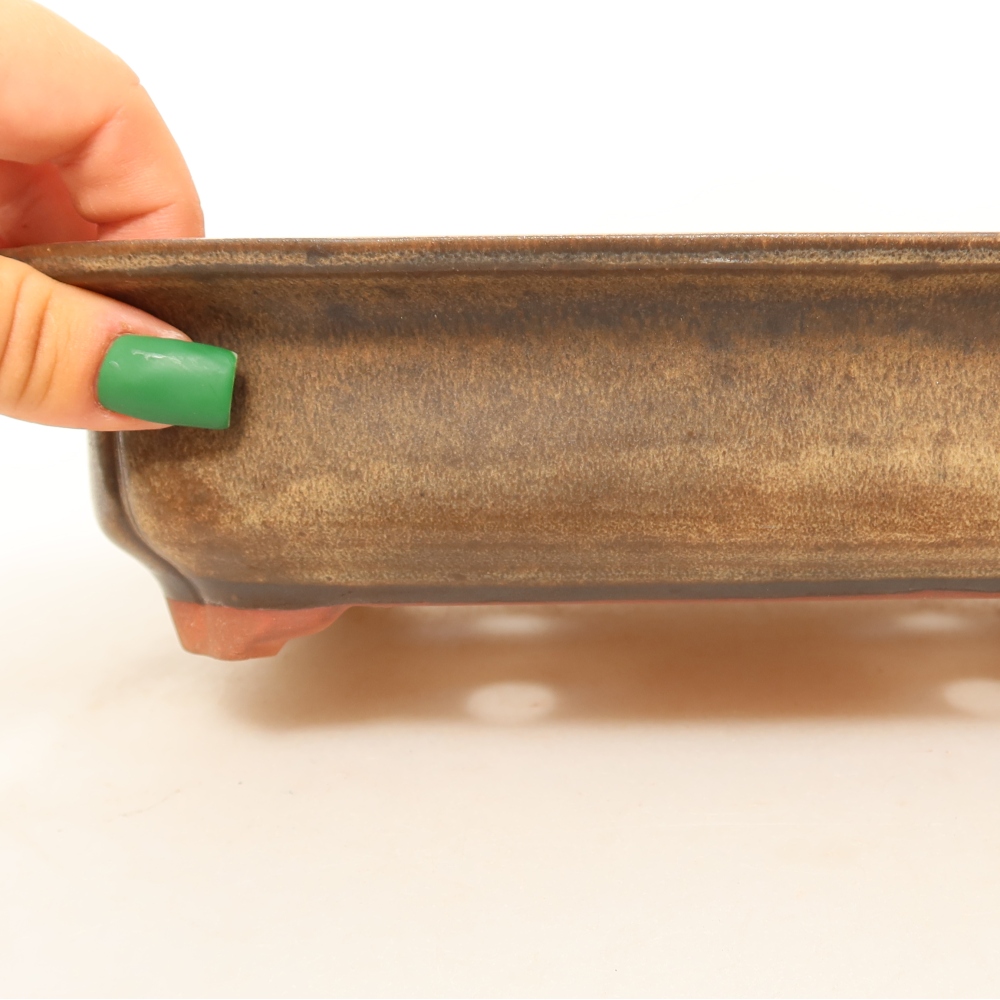 Ceramic Bowl 24.5 x 17.5 x 6 cm , color beige