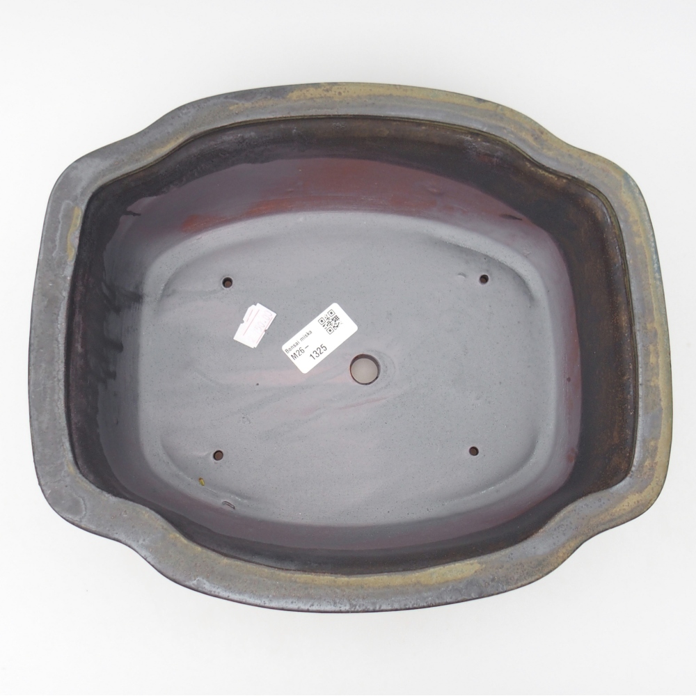 Ceramic bonsai bowl 30 x 26 x 10,5 cm, brown