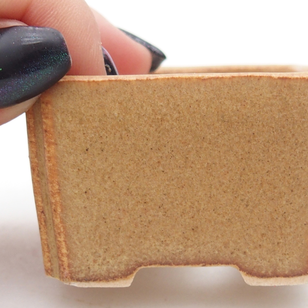 Mini bonsai bowl 5 x 5 x 3 cm, brown