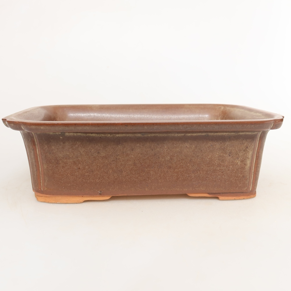 Ceramic Bowl, 20 x 15.5 x 5.5 cm, brown