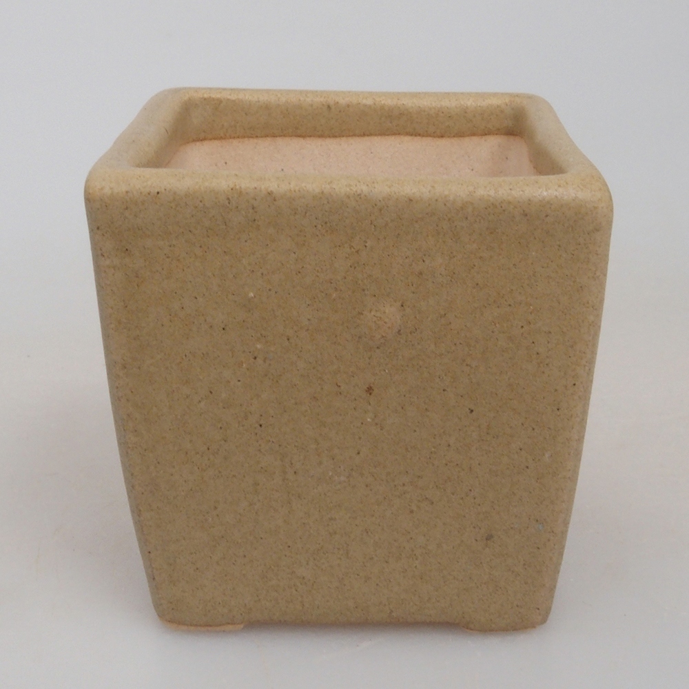 Mini bonsai bowl 5 x 5 x 5 cm, color brown