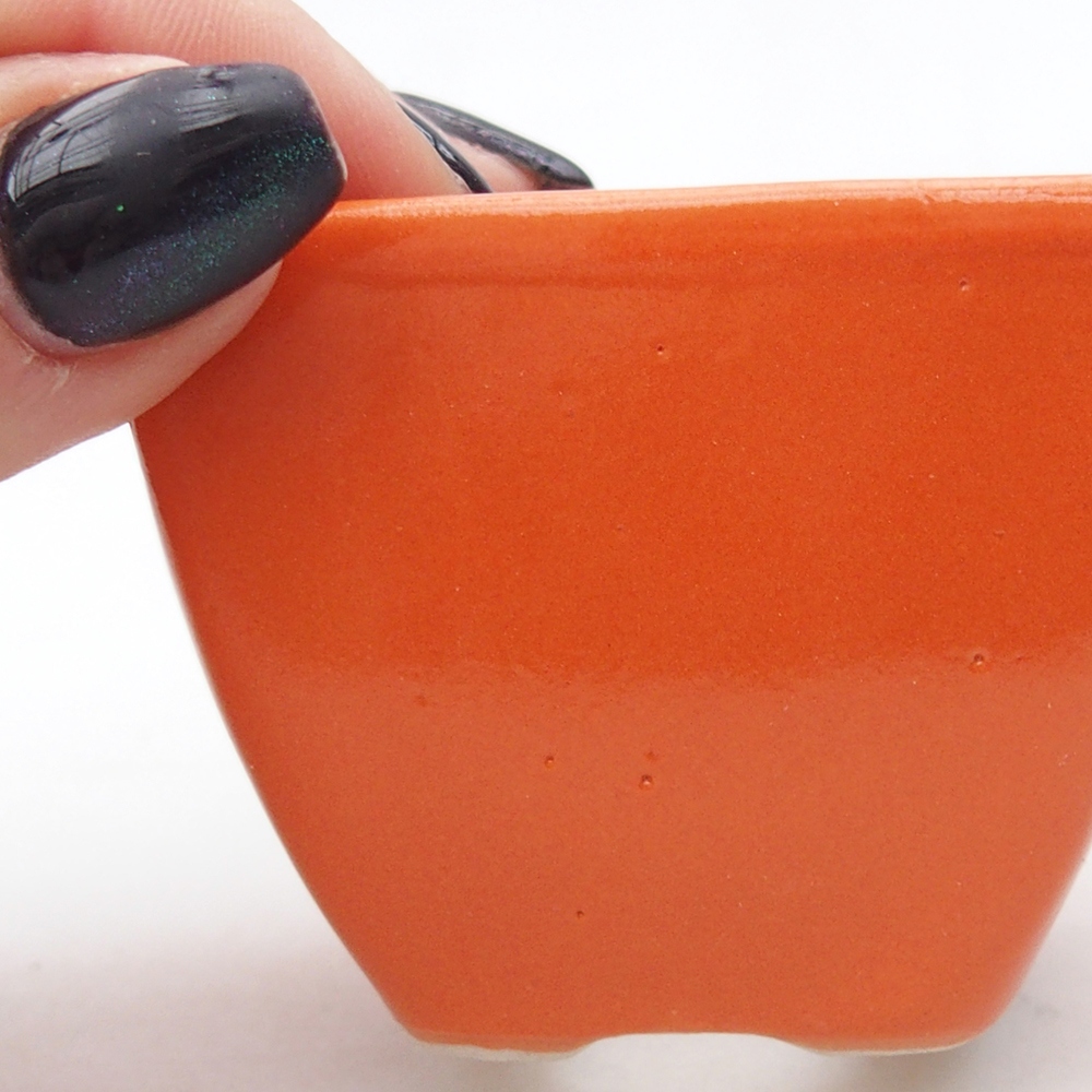 Mini bonsai bowl 5,5 x 5,5 x 4,5 cm, orange