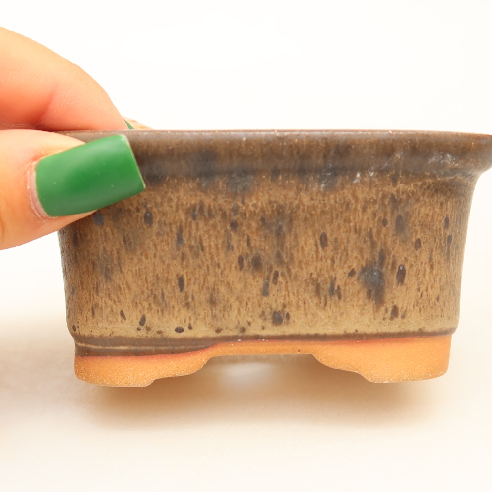 Ceramic Bowl  9 x 6.5 x 4.5 cm, brown