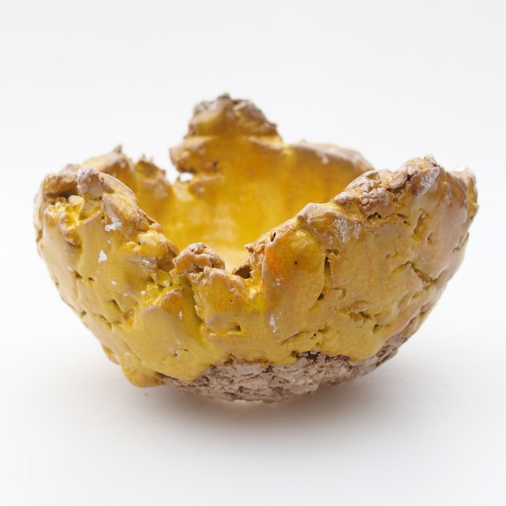 Ceramic Shell 9,5 x 9,5 x 6,5 cm , yellow